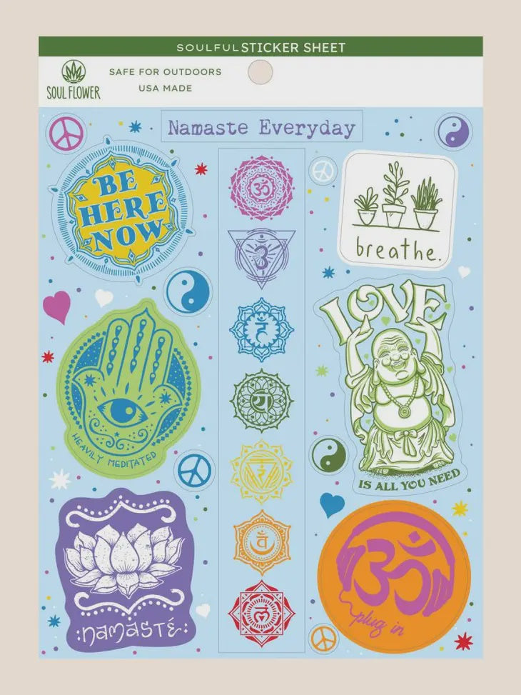 Soul Flower - Namaste Everyday Sticker Sheet