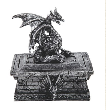 GSC - Silver Dragon Trinket Box
