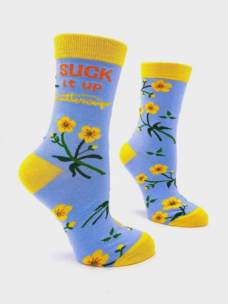 Suck It Up Buttercup Women's Crew Socks