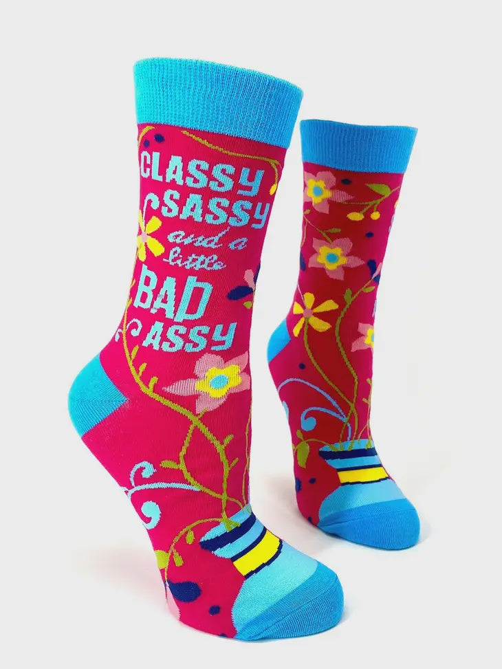 Classy Sassy and a Little Bad Assy Women's Crew Socks