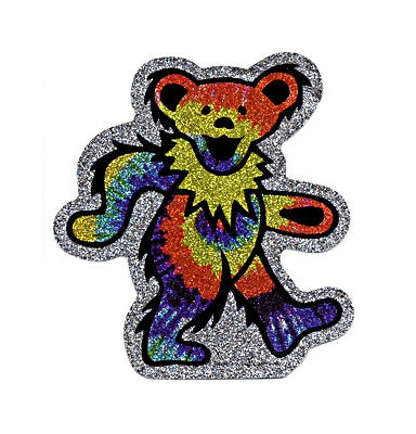 Gypsy - Grateful Dead Glitter Dancing Bear Sticker