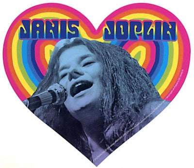 Gypsy - Janis Joplin Heart Rainbow Sticker