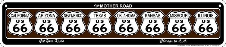 Route 66 Get Your Kicks - Shields Street Sign