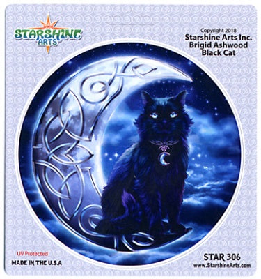 Starshine - Black Cat Moon Sticker