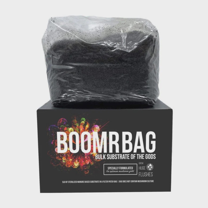‘Boomr Bag’ Manure Sterile Mushroom Bulk Substrate