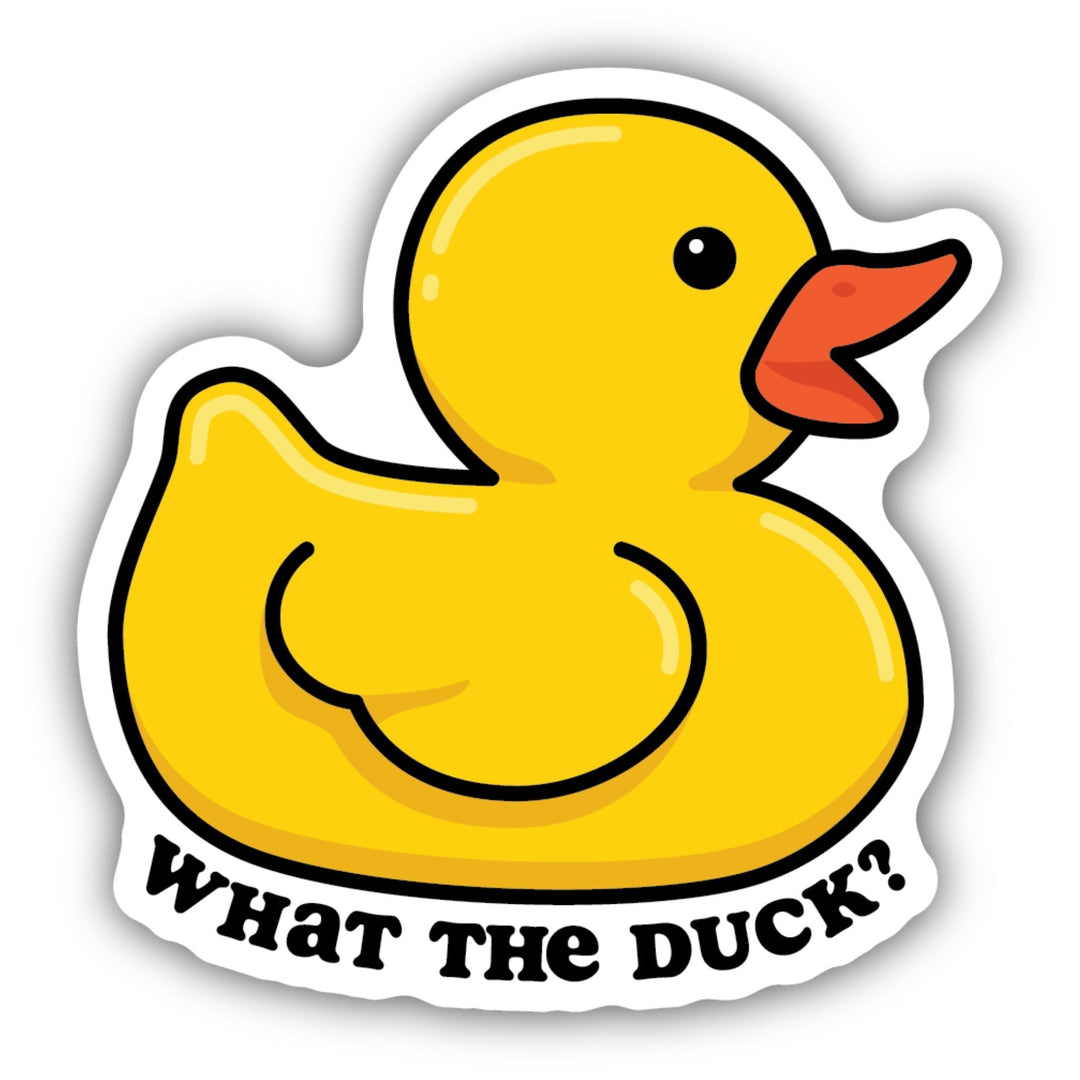 What the Duck Rubber Duck Sticker - SN