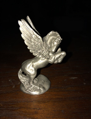 Hudson 1982 Pewter Pegasus Horse #2714 Mini Figure