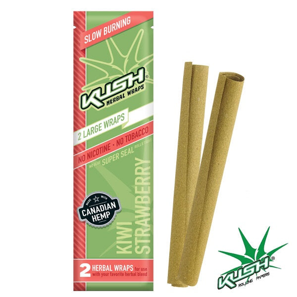 Kush Hemp Wraps 2pk - Kiwi Strawberry