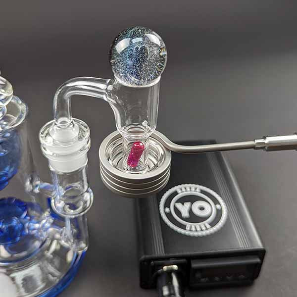 Mini Enail w/30mm Seamless eSlurper, Sphere Cap, Ruby Pill