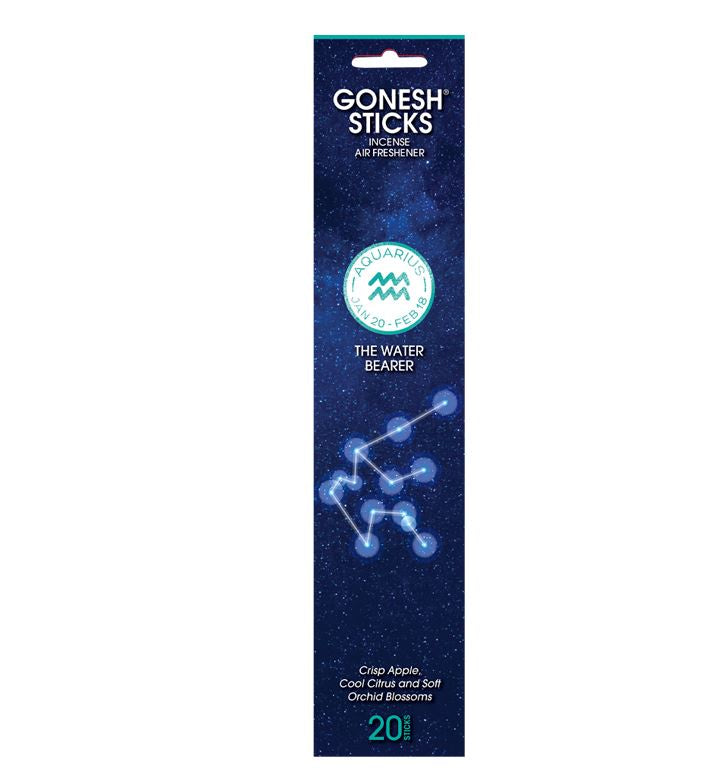Gonesh - Zodiac Collection "Aquarius" Incense Sticks 20ct.