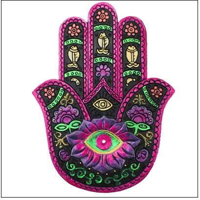 World Buyers - Hamsa Incense Burner Wall Plaque or Paperweight