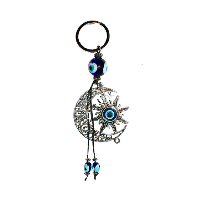 Oceanic - Evil Eye Sun & Moon Keychain