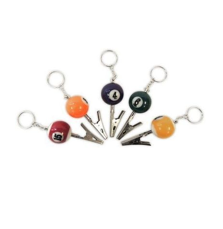 Billiard Ball Clip on/Keychain - 7C