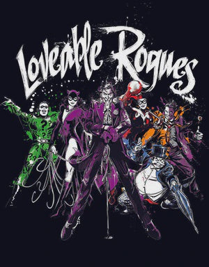 Batman Loveable Rogues Tin Sign