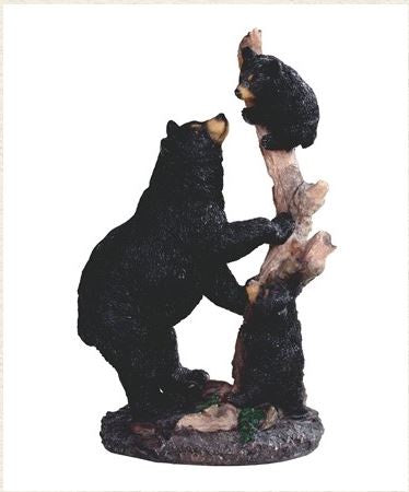 GSC - Bear Cubs Climbing Tree Statue