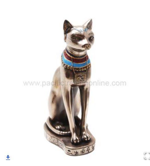 Pacific - Bastet Cat Bronze Statue 8860