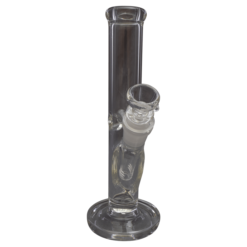 8" 32mm Straight Glass Water Pipe w/Pinch