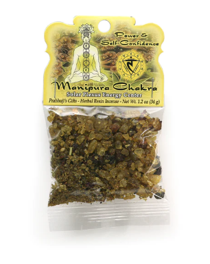 Prabhuji's Gifts - Solar Plexus Chakra Manipura Resin Incense 1.2oz bag