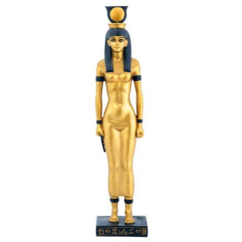 Pacific - Hathor Egyptian Goddess Golden Statue Y6397