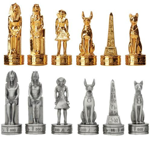 Pacific - Summit Collection Pewter Egyptian Chess Set Pieces Y8045